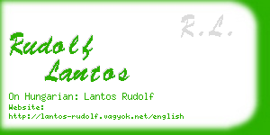 rudolf lantos business card